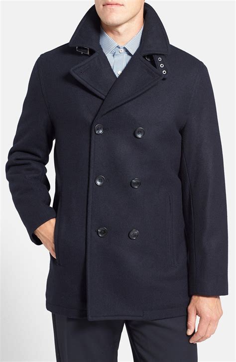 michael kors mens peacoat macy& 39|Michael Kors wool peacoat.